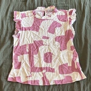 Vertiche Ruffle Sleeve Tank Top